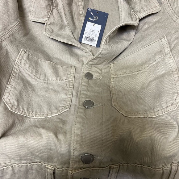 Universal Thread Soft Ecru Denim Jumpsuit Sz 2 NWT - Picture 4 of 4